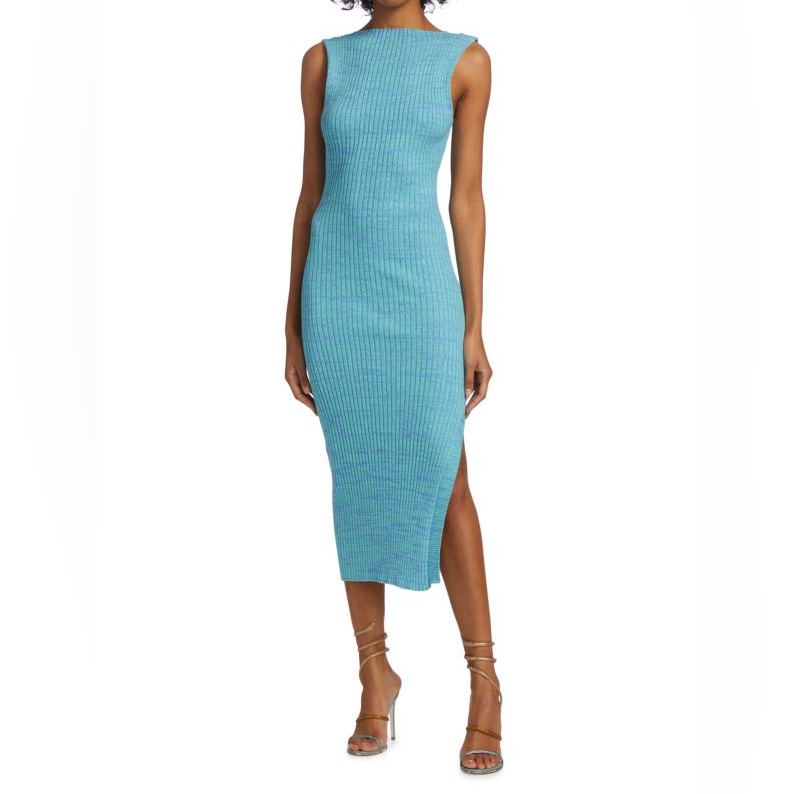 Anna Quan Drew Rib-Knit Midi Dress